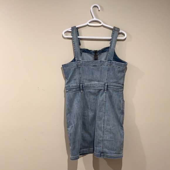 American Eagle Blue Stretch Denim Dress - Women’s Size 12 - Picture 3 of 10